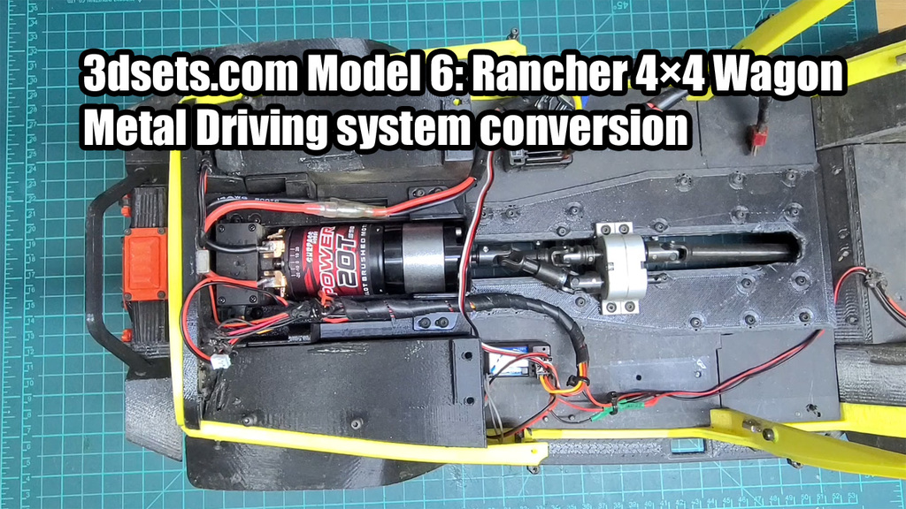 3dsets.com Model 6: Rancher 4×4 Wagon middle position battery tray