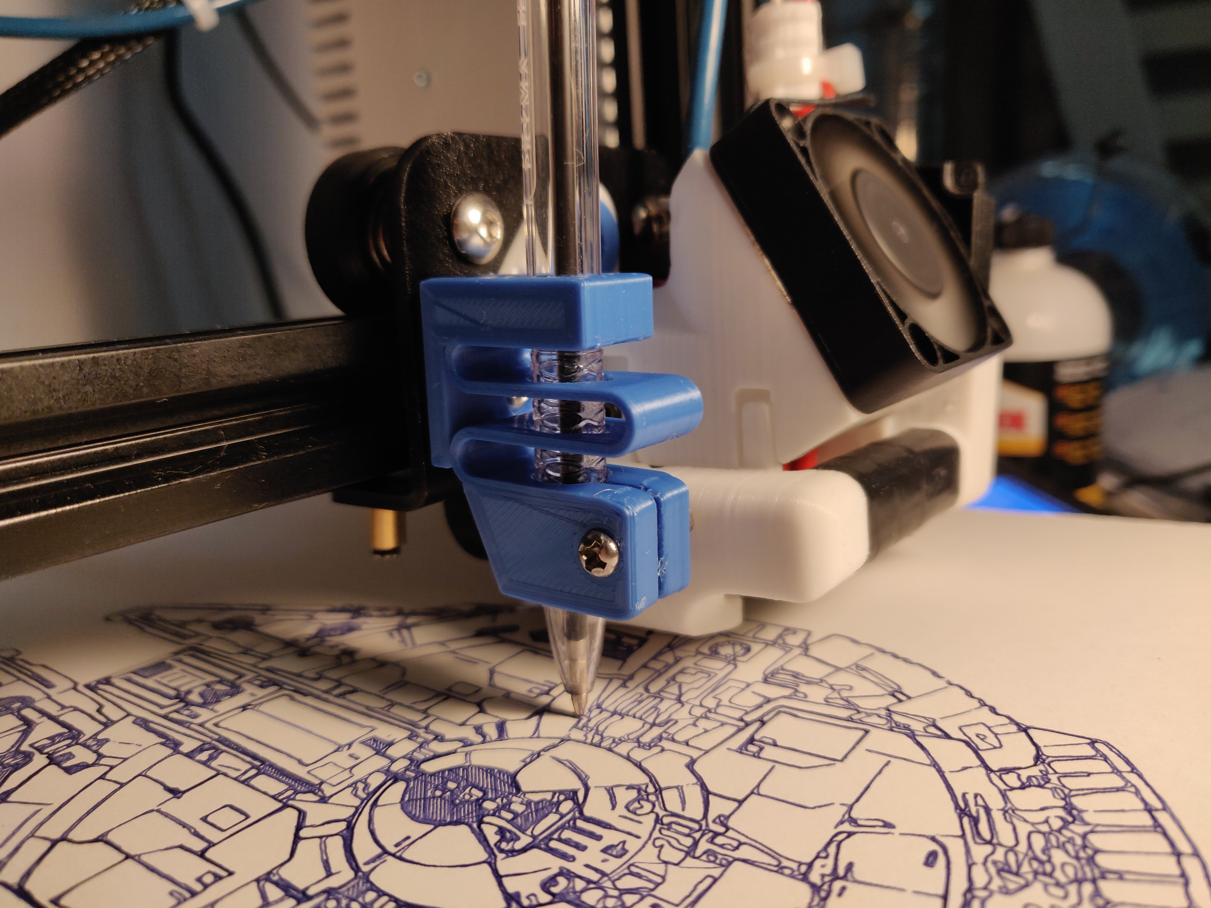 Ender 3 Pen holder for plotter