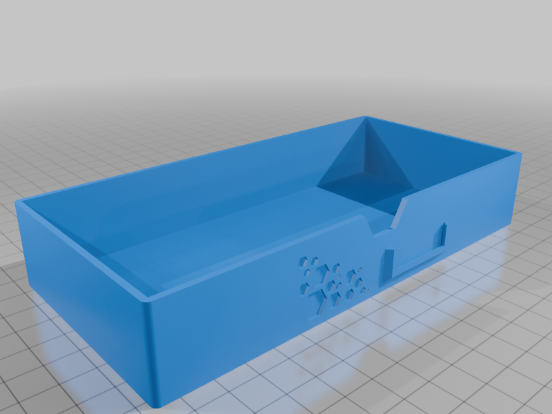 Modular Drawer-Box with hexagonal pattern Remix - 2 times width