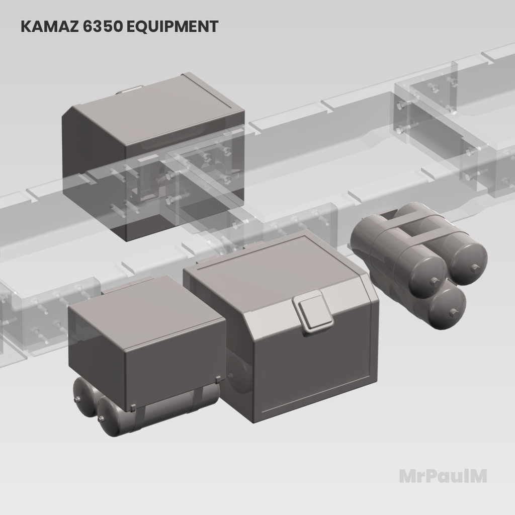 RC TRUCK 8x8 KAMAZ 6350 3D: EQUIPMENT