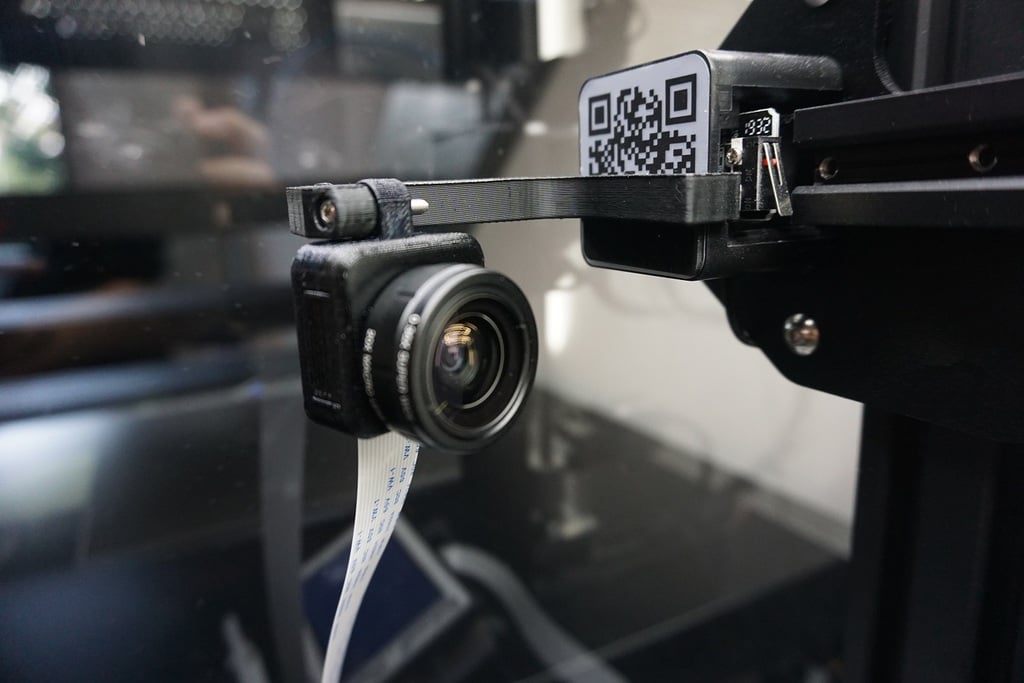 Ender 3 Raspberry Pi Camera Mount with Lense