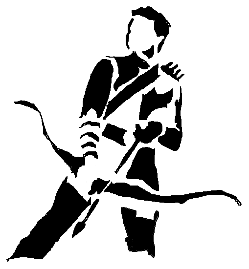Hawk eye stencil