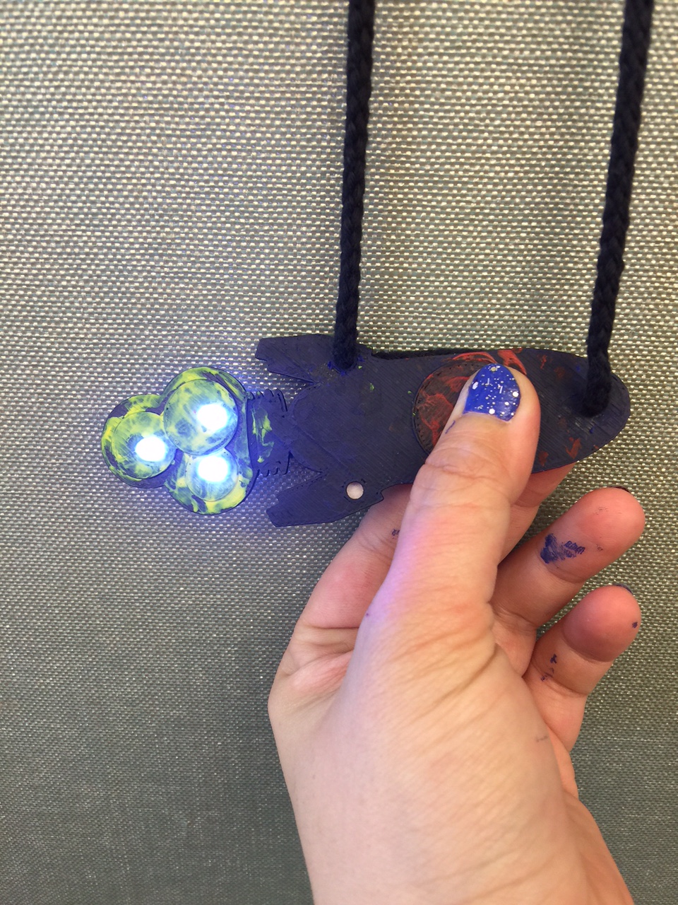 LED Spaceship Badge!