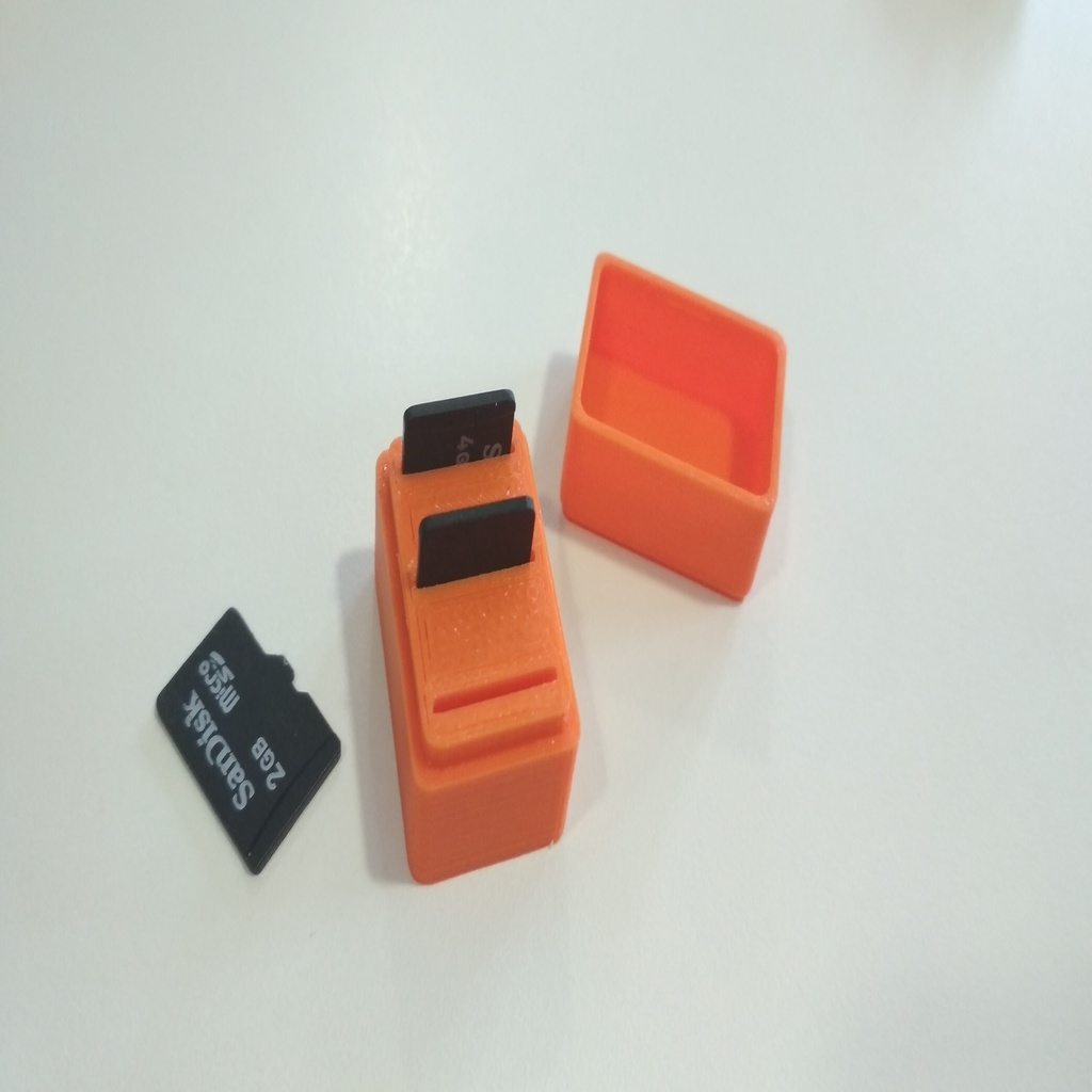 MicroSD box with lid (Porta microSD con tapa)
