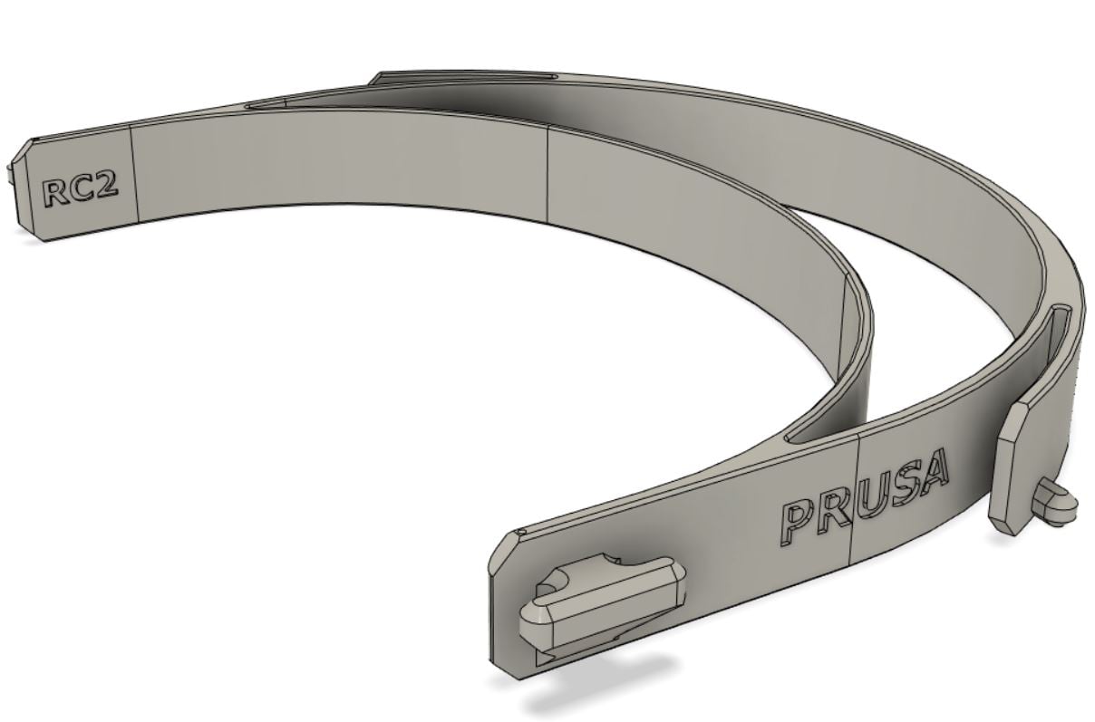 COVID-19 PRUSA Protective Face Shield RC2 - Without Holes