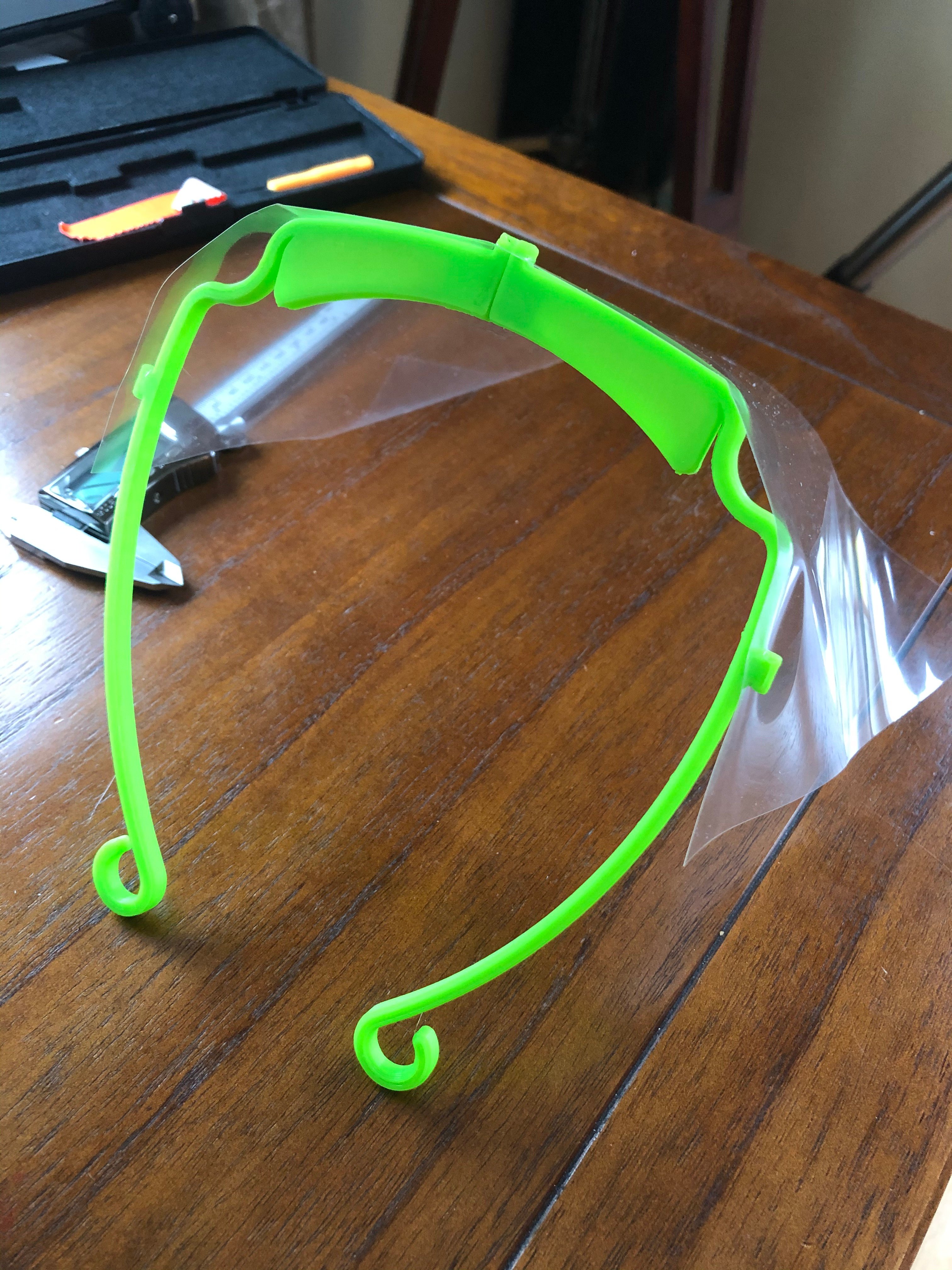 Covid-19 Face shield for small printer.
