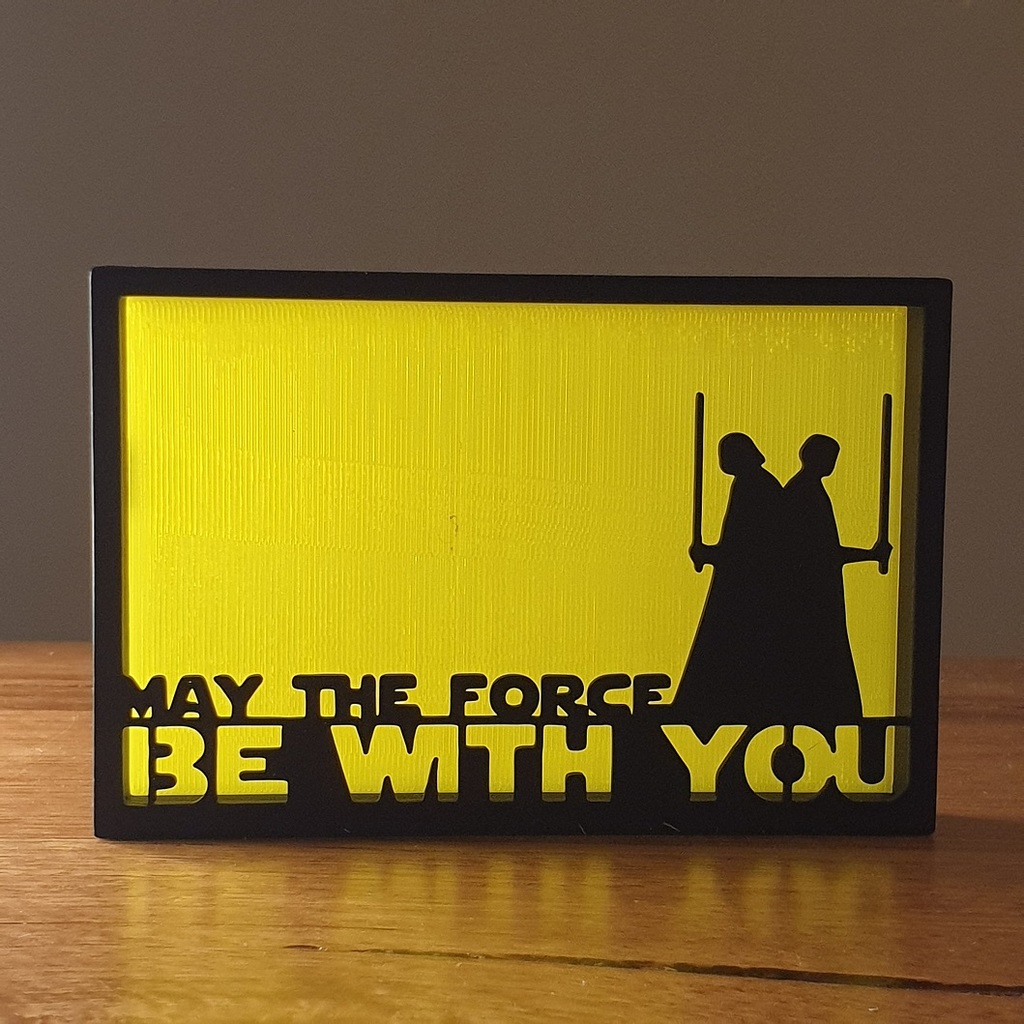 Star Wars Force Be With You Silhouette