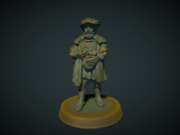 Image of Merchant 28mm (no supports needed)