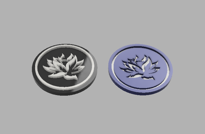 MTG black lotus coin/token