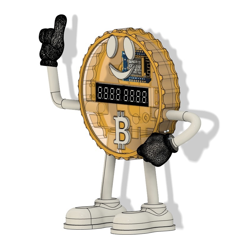 Bitcoin Price Ticker Clock