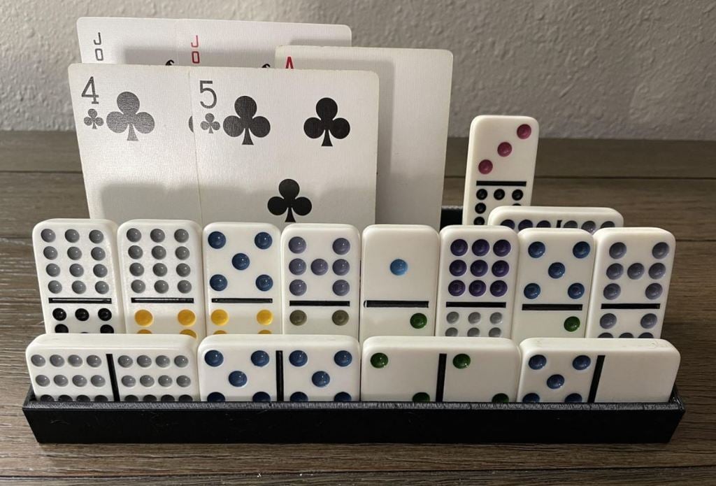 Playing Card Holder and Domino Tray