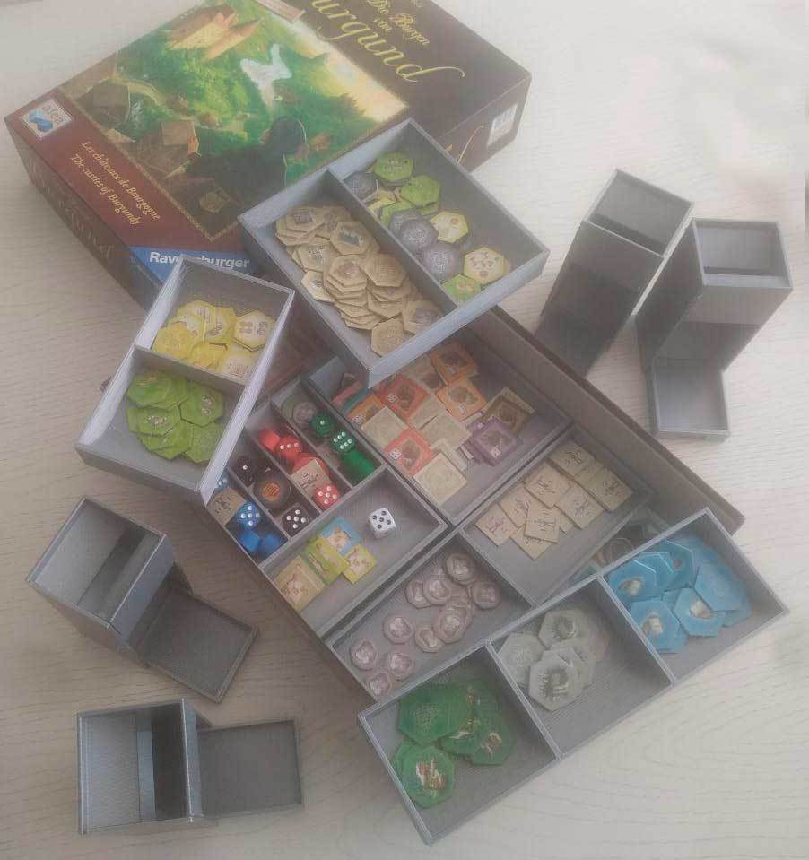 Castles of Burgundy - Game Insert & Dice Towers