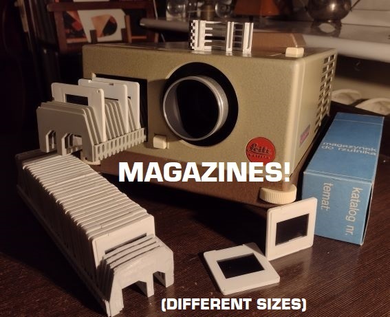 Slide magazine/slide tray European standard 35mm/5/5cm 