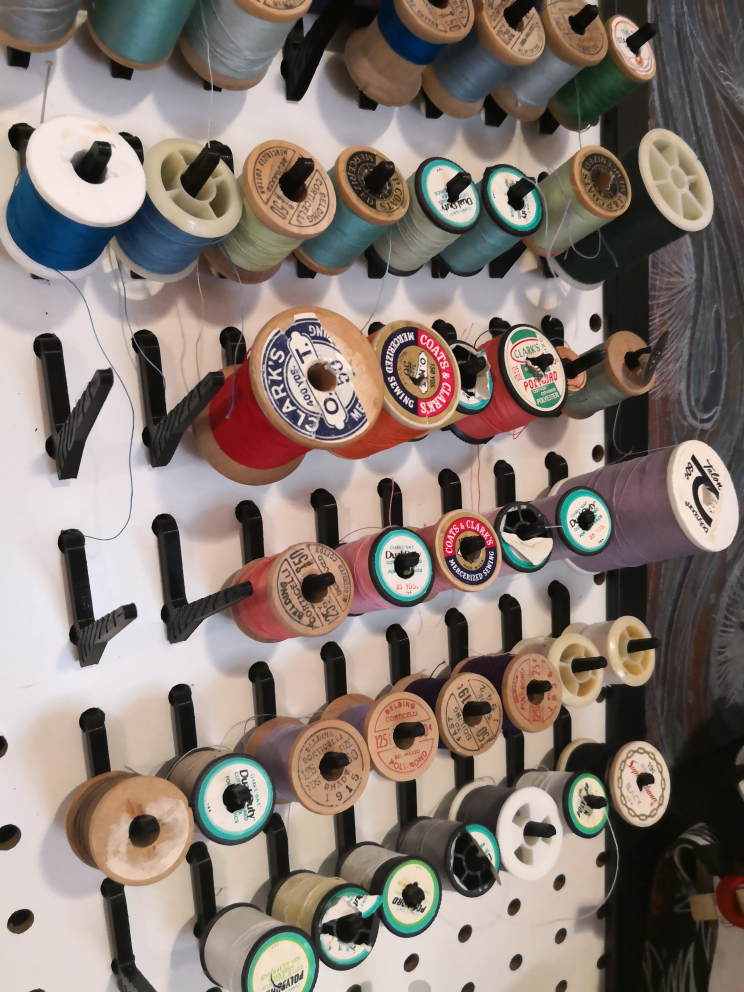 Pegboard Thread Holder