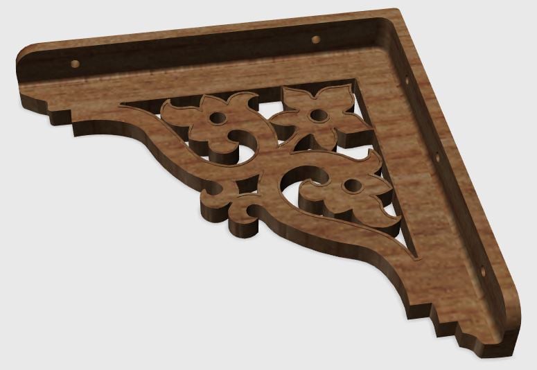 Corner bracket for shelf #3