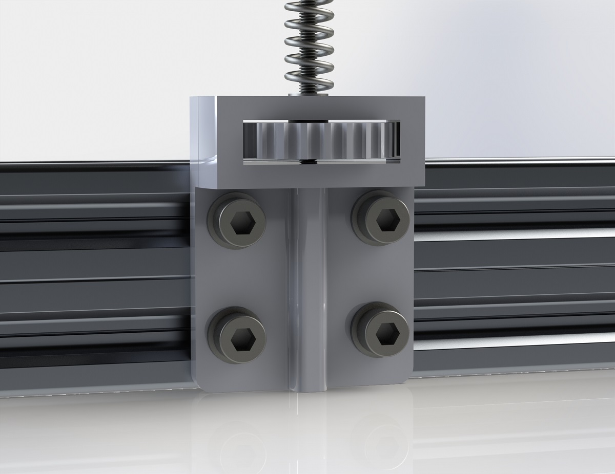 D-Bot bed leveling with big knob