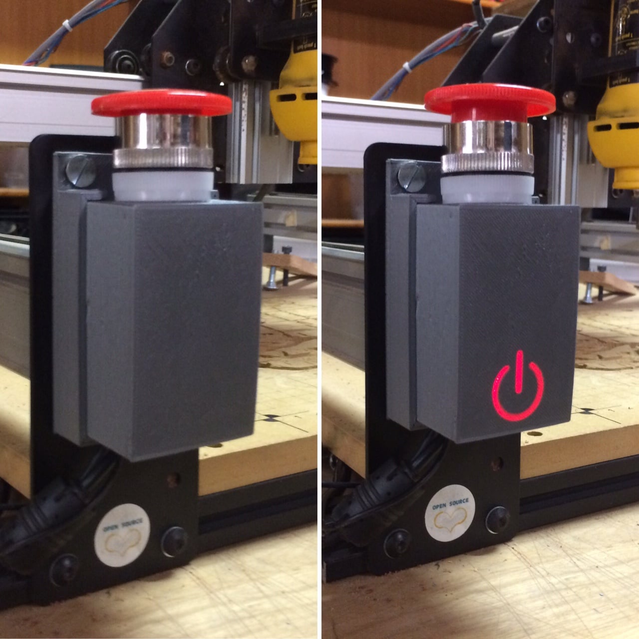 Light Up Emergency Power Button/Switch