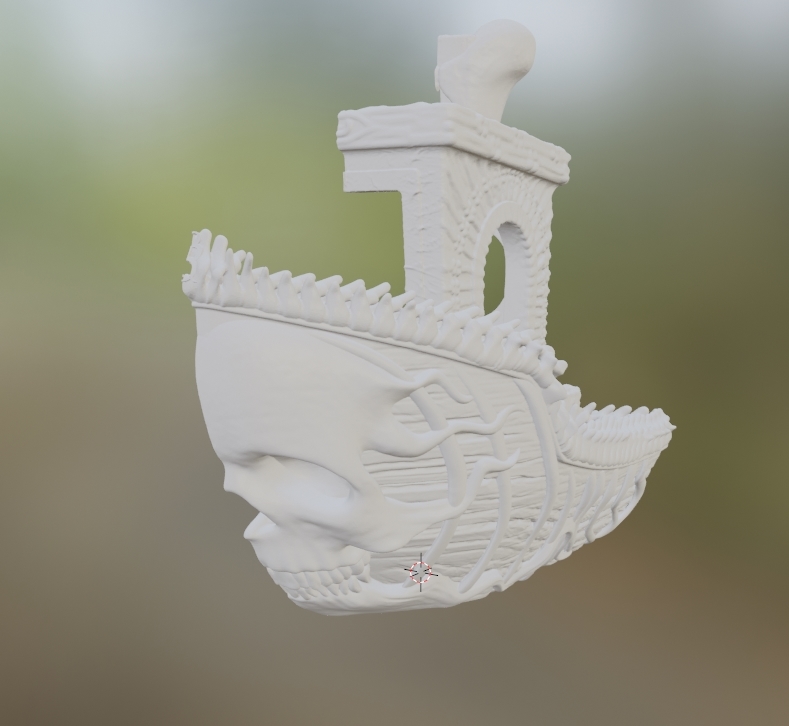 Half Ghostship Benchy - To stick to your car