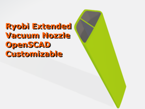 Ryobi Extended Vacuum Nozzle Customizable (Model P7131) 