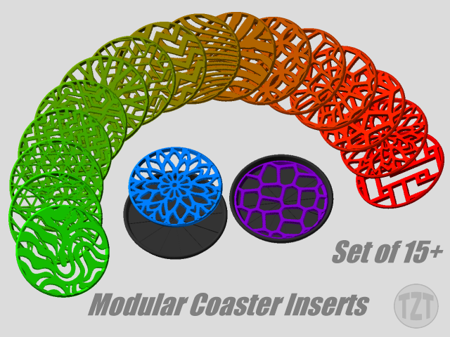 Modular Coaster Inserts - Mix and Match