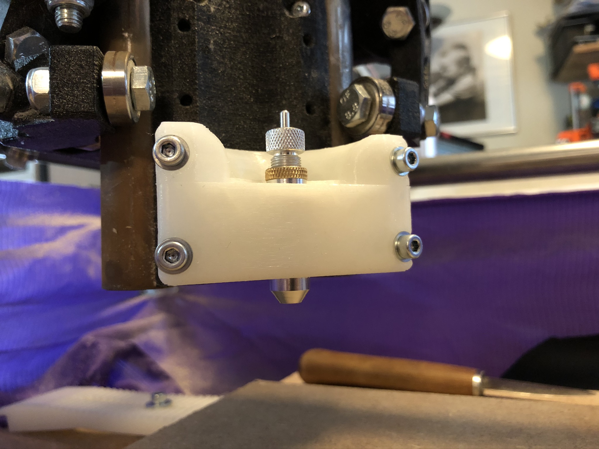 Roland type drag knife mount for MPCNC