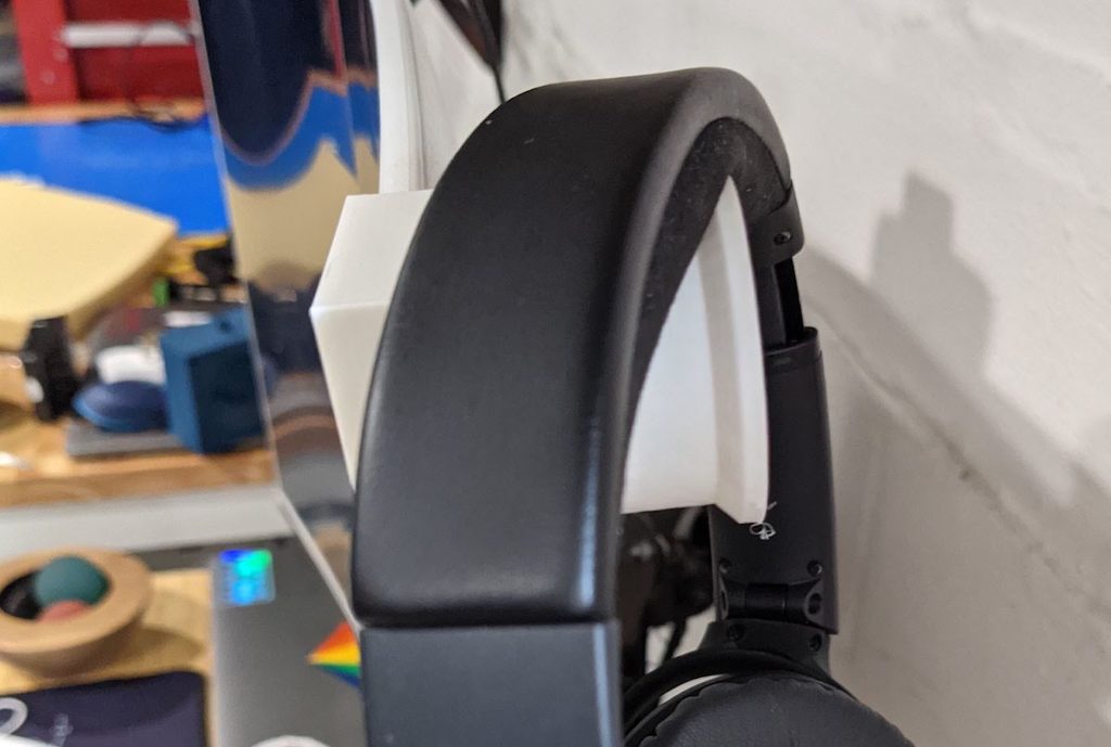Monitor Corner Headphone Hook