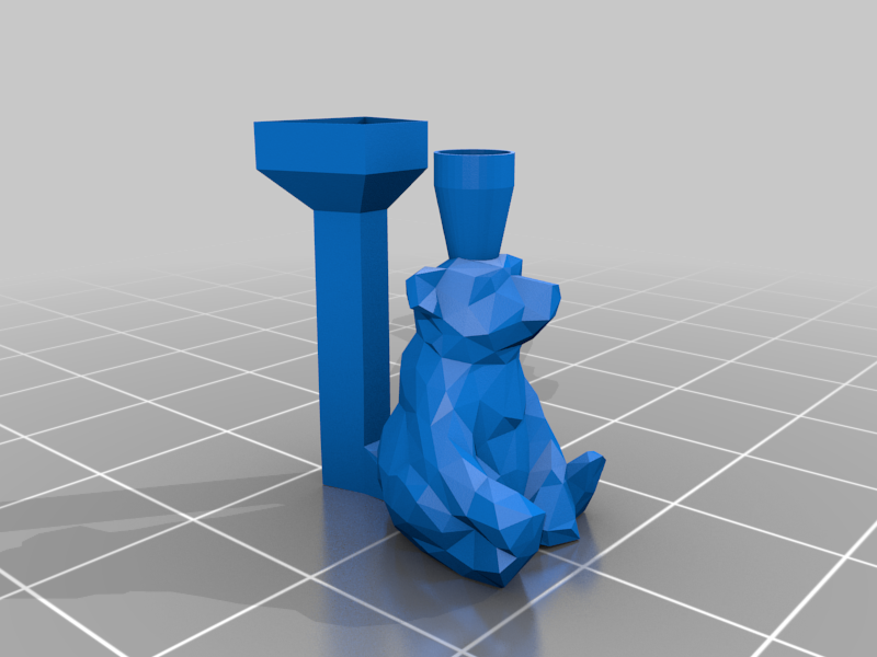 LOW POLY BEAR MOLD FOR (DIRTY) PLA LOST CASTING