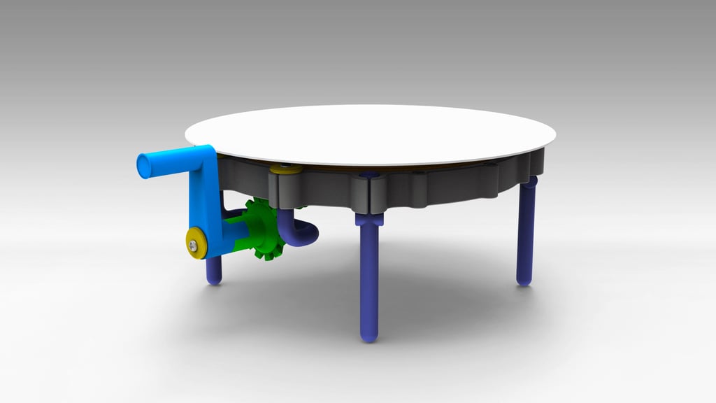 Hand Cranked Turntable for Photogrammetry