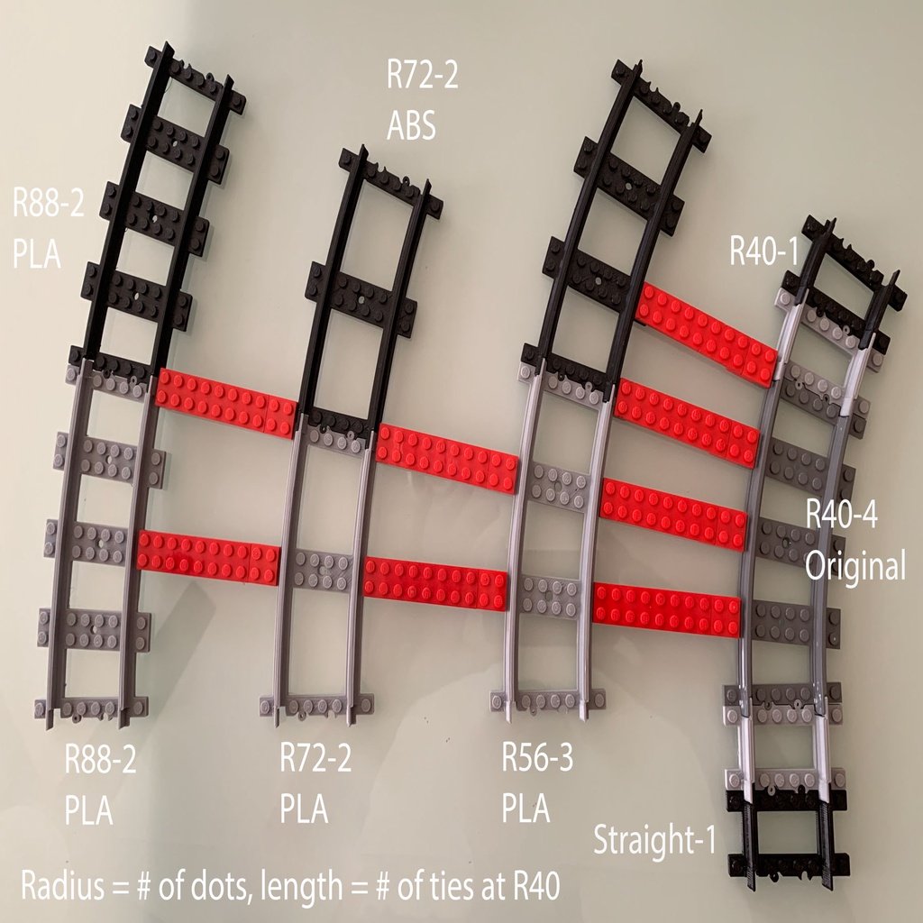 TRAIN TRACKS COMPATIBLE WITH LEGO® TRAIN TRACKS