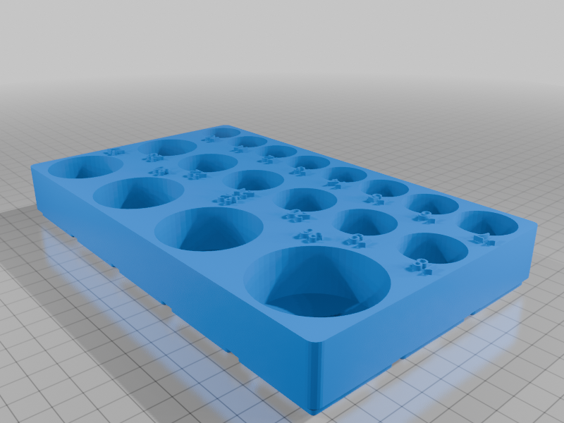 Gridfinity 1/2" Metric Socket Bin