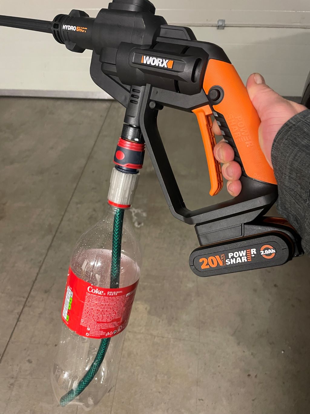 Worx Hydroshot PET adapter