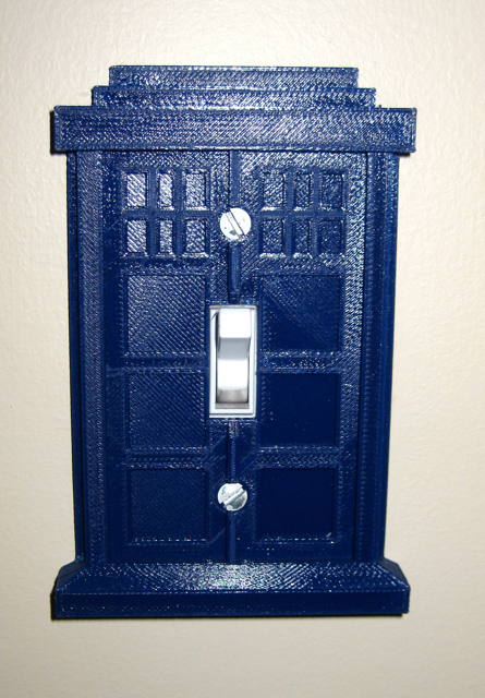 Tardis Light Switch Plate
