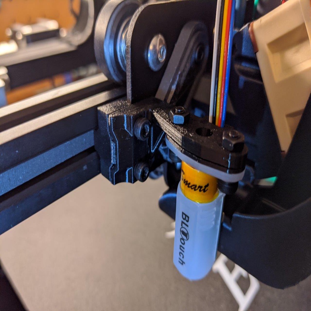 Ender 5 X Axis belt clamp and aligner plus BLTouch mounting