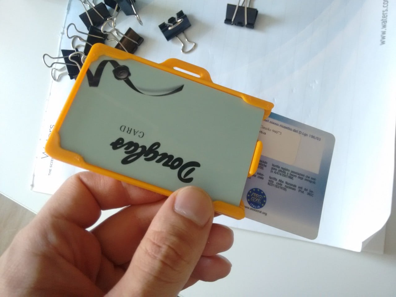 Dual Horizontal Badge Holder (two id cards)