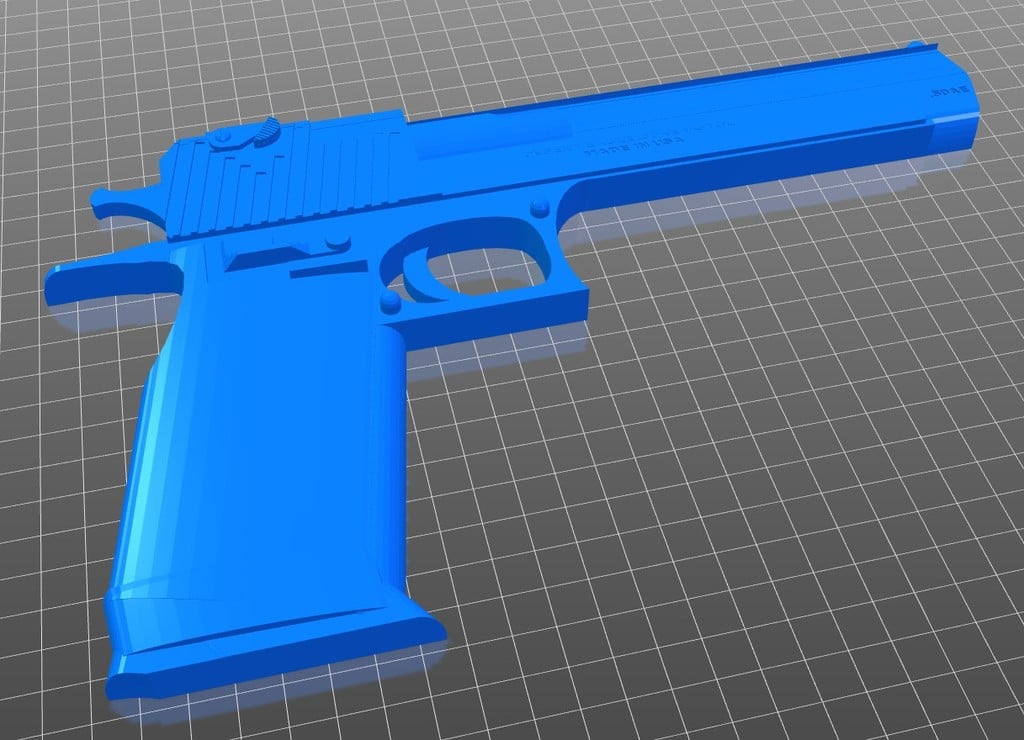 Desert Eagle (split down the middle version, LARGE PRINTERS ONLY)