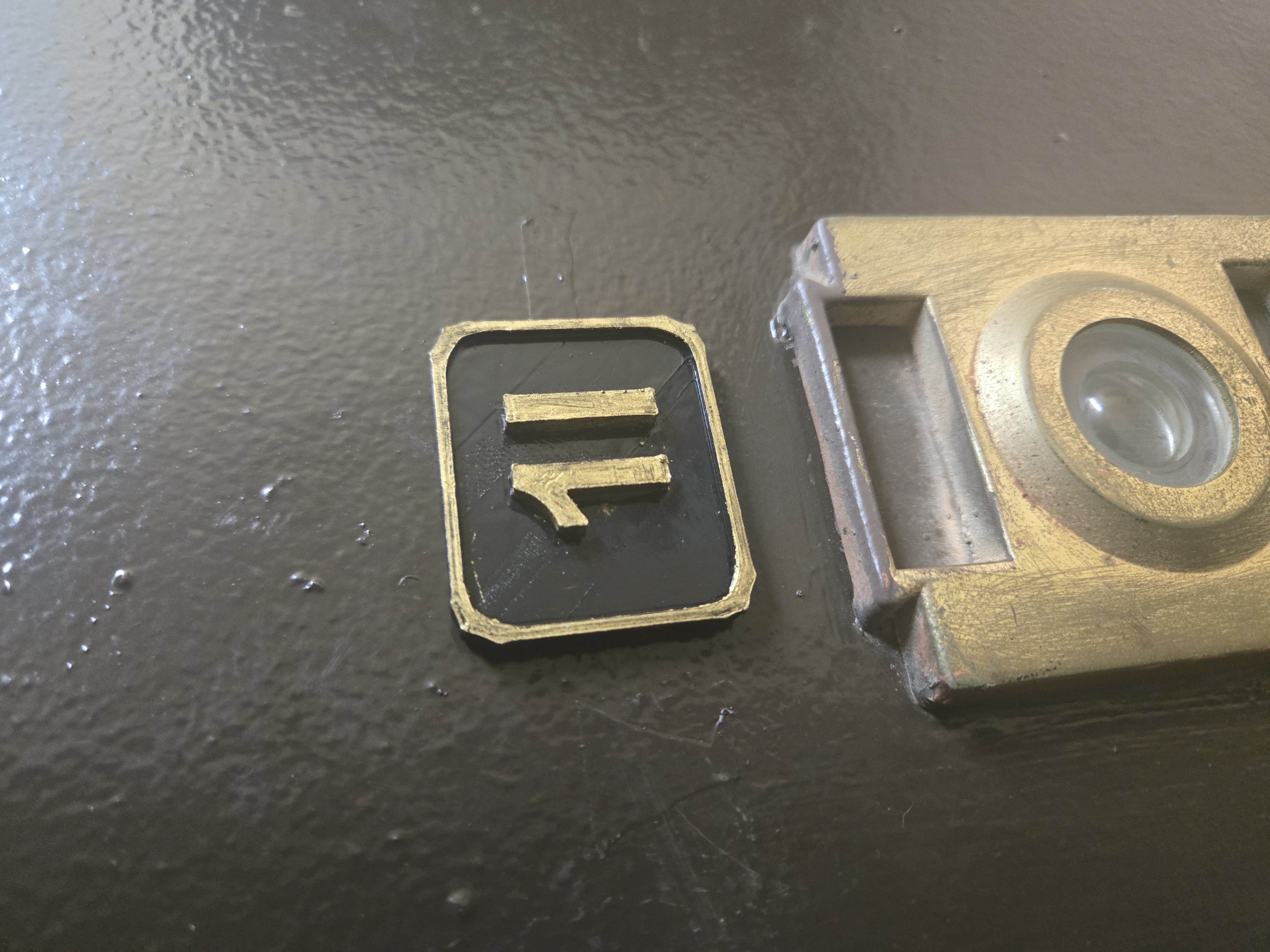 Apartment Door Number Plate Customizable OPENSCAD
