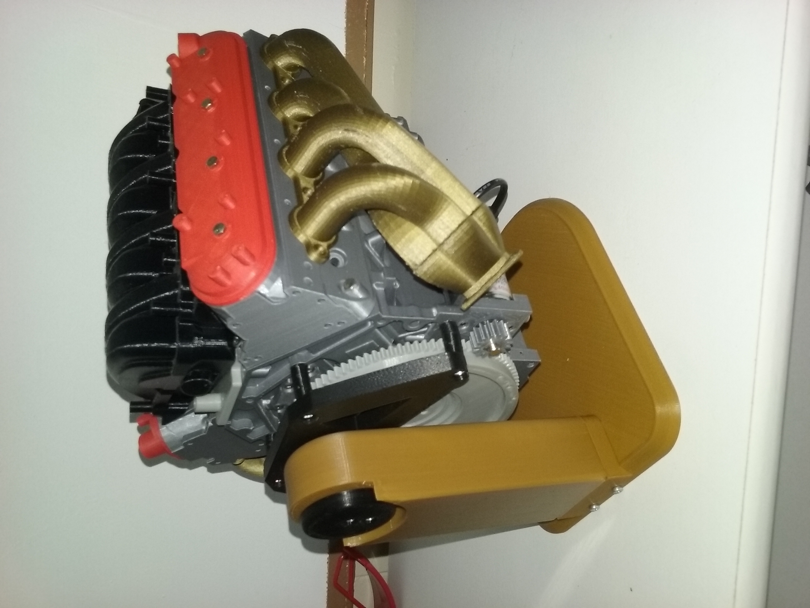 3D Printed Rotating LS3 Engine Display Stand