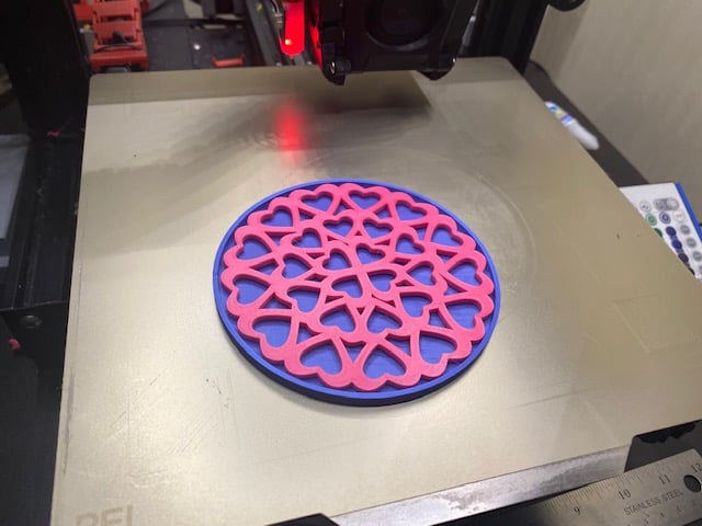 Heart Coaster with drip tray