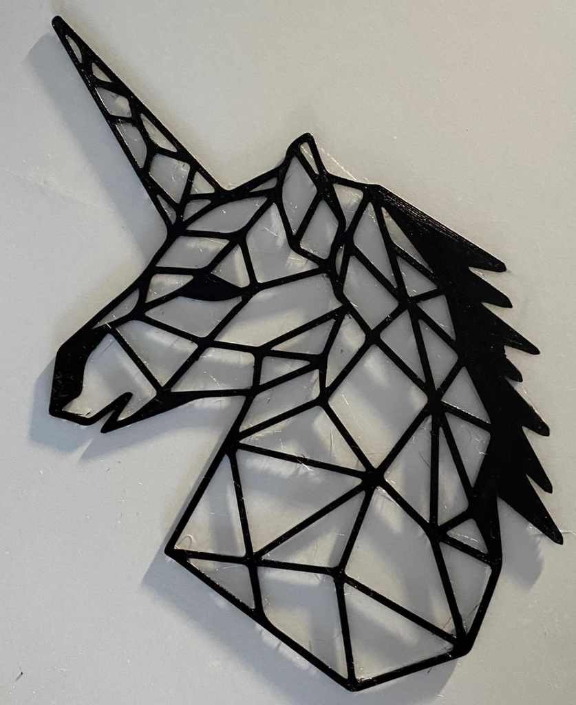 Unicorn 2D Origami Art