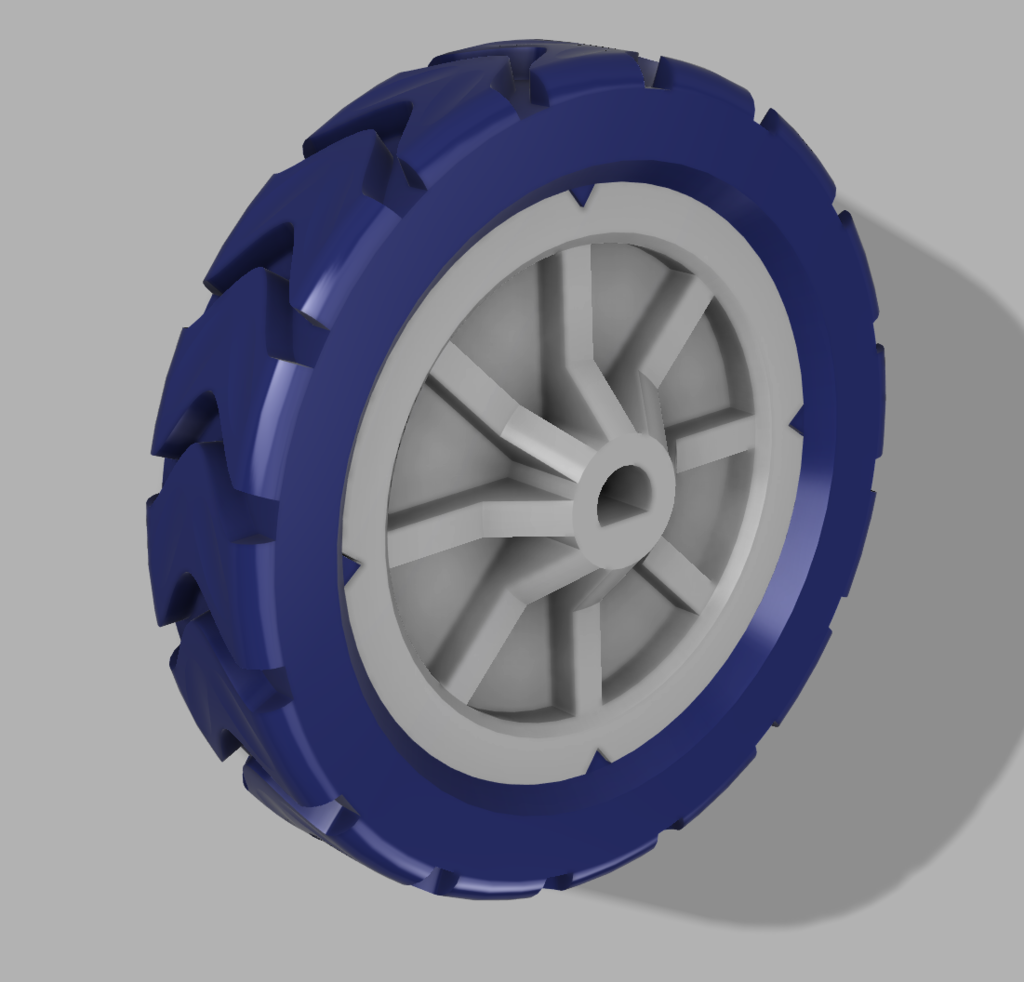 Wheel for a 4mm shaft