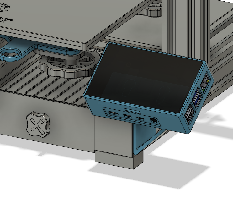Ender 3 V2 - rpi 4 + Hyperpixel4 mount and case
