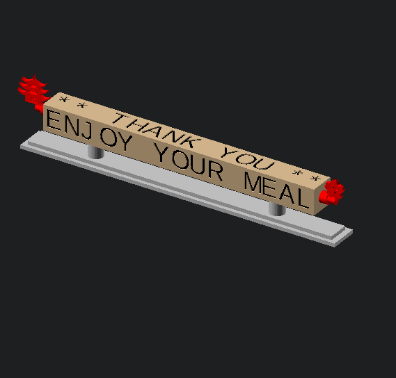 Customizable Table Sign
