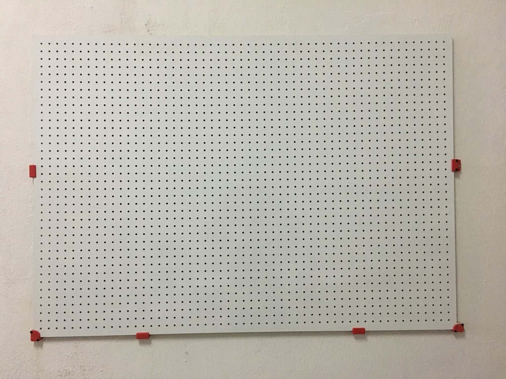 Pegboard Installation Brackets and Supports