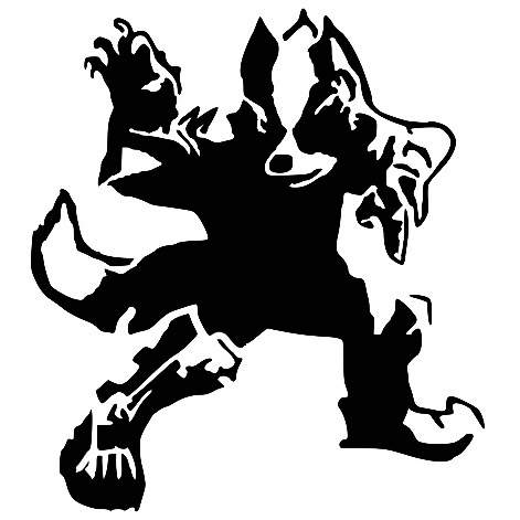 SF Wolf stencil