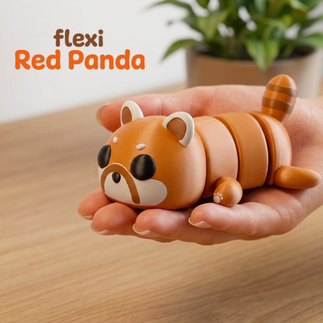Flexi Articulated Red Panda (+Keychain)