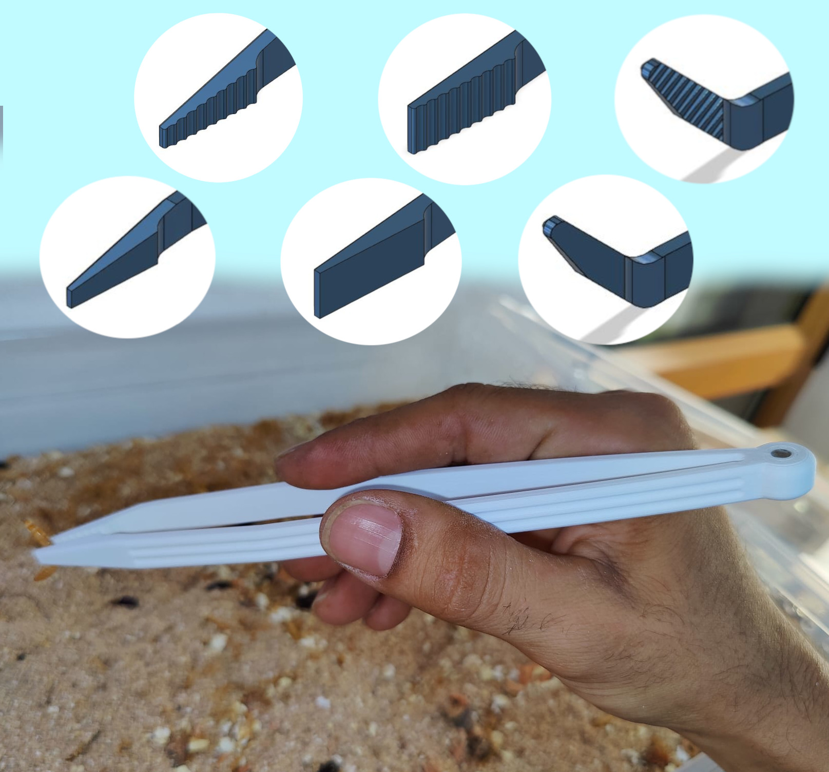 Long tweezers