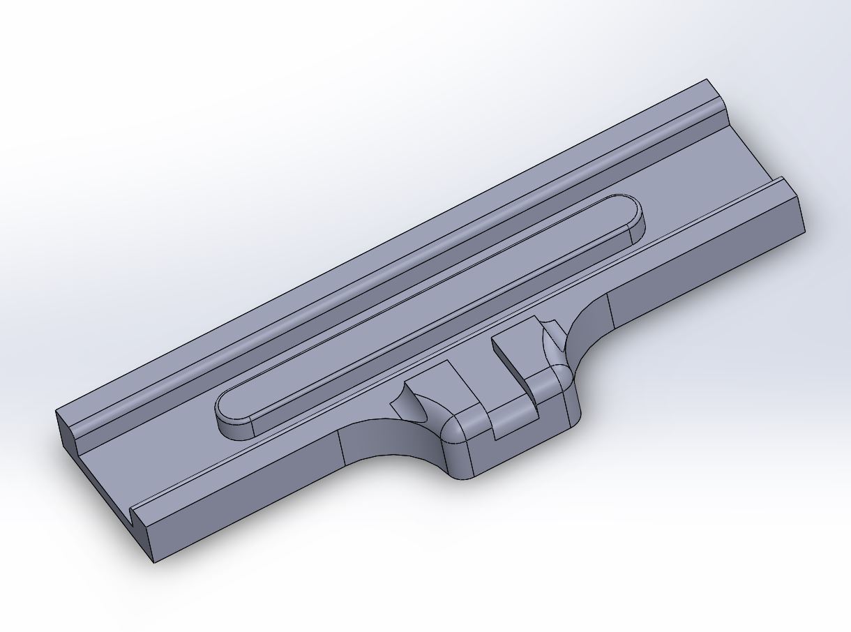 Wolftooth B-RAD system mounting pad for carbon fork blades