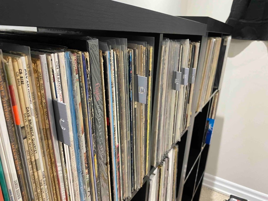 Vinyl Record Collection Organizer - Alphabetical tabs