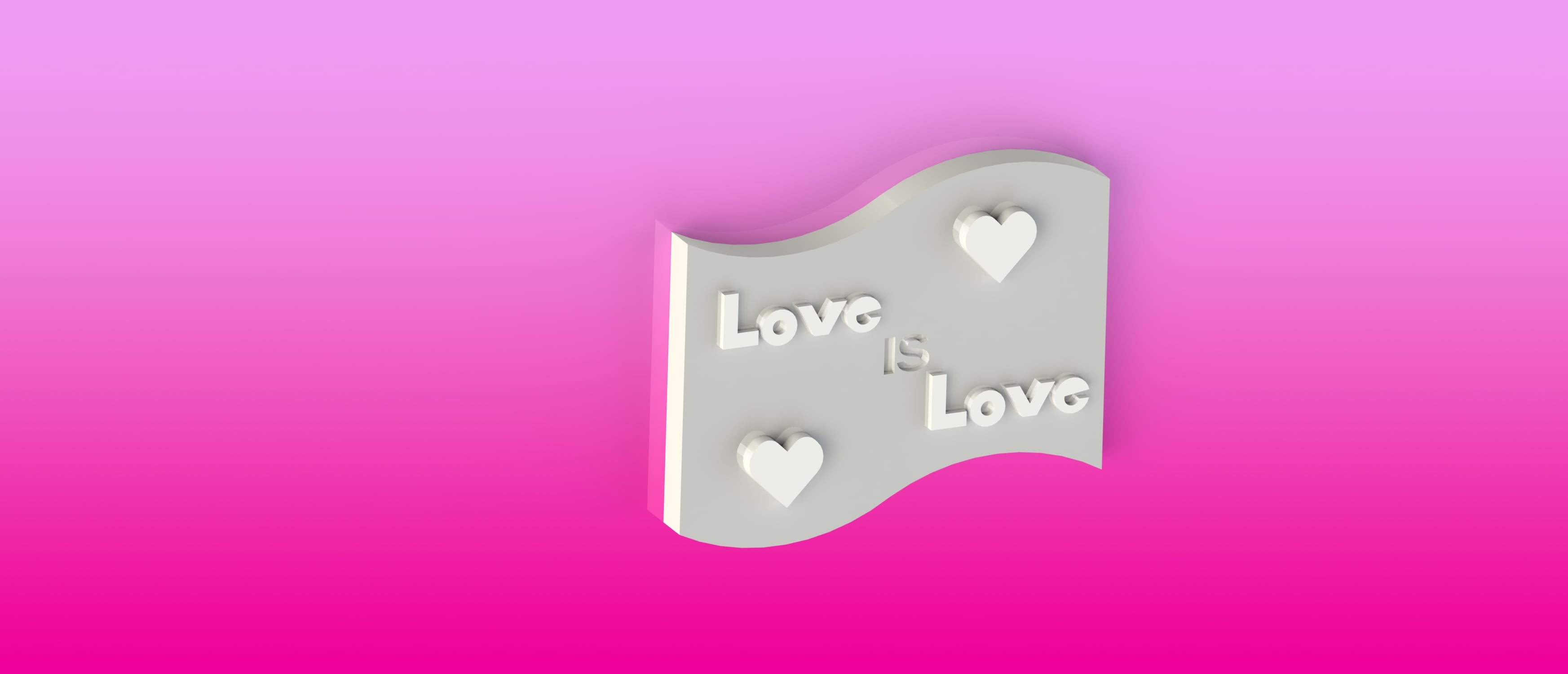 LGBTQ+ Love is Love Pride Flag