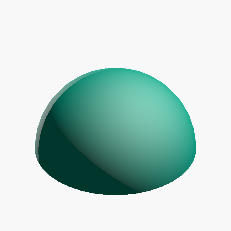 Parametric Hemisphere Generator (STEP, Customizable, CNC & 3D Printing)